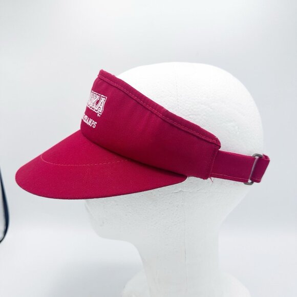Vintage Nebraska Cornhuskers 1994 National Football Champions Red Strap Visor - Picture 6 of 8